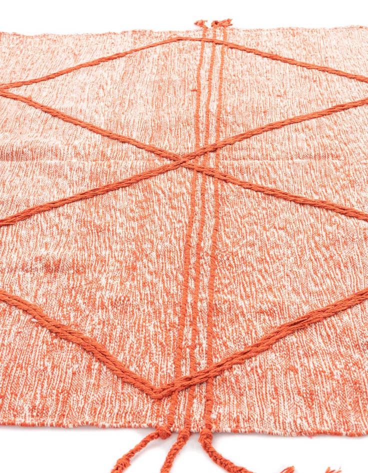 Detail image of  6' 5 x 10' 2  Hand Knotted Moroccan Wool Rug