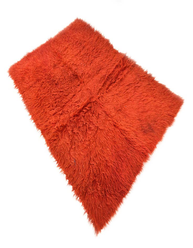 Detail image of  4' 1 x 6' 1  Hand Knotted Moroccan Wool Rug