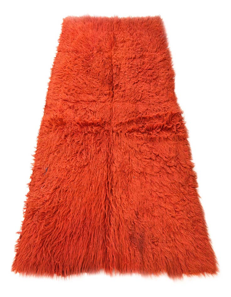 Detail image of  4' 1 x 6' 1  Hand Knotted Moroccan Wool Rug