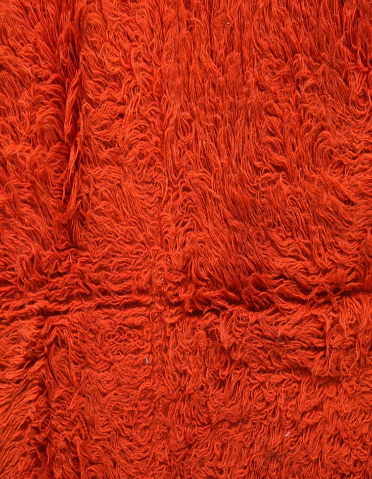 Detail image of  4' 1 x 6' 1  Hand Knotted Moroccan Wool Rug