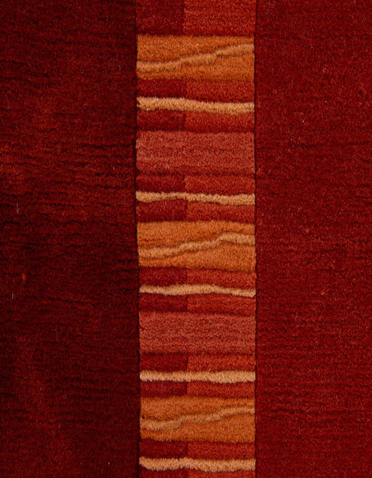 Detail image of  4' 8 x 6' 6  Hand Knotted Nepal Wool Rug