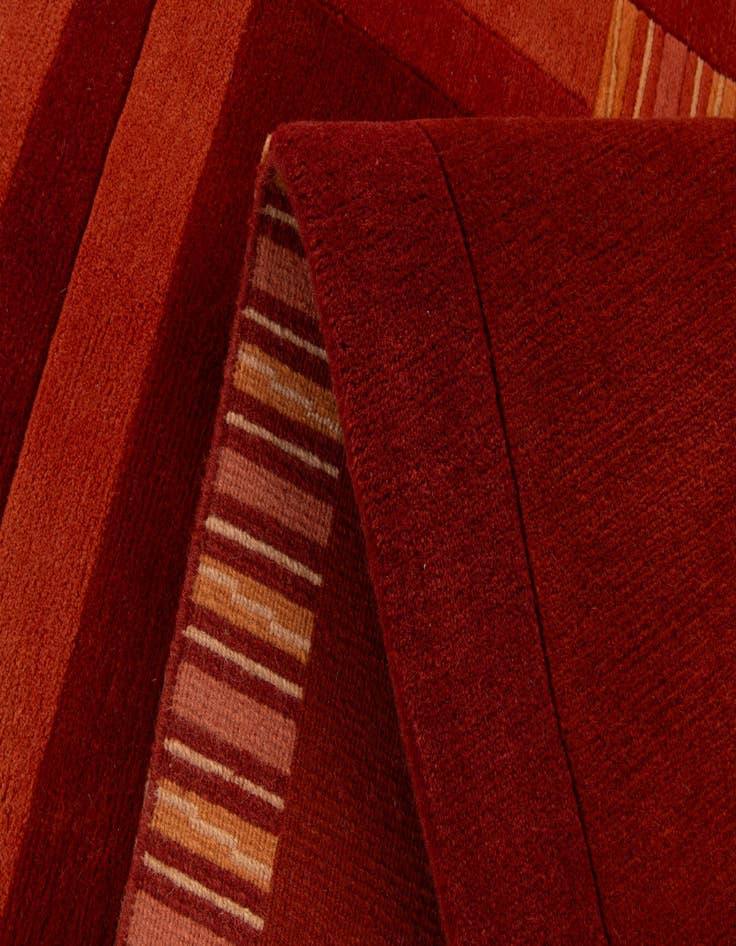 Detail image of  4' 8 x 6' 6  Hand Knotted Nepal Wool Rug