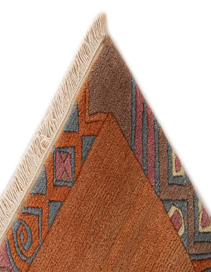 Detail image of  3' 1 x 5' 2  Hand Knotted Nepal Wool Rug