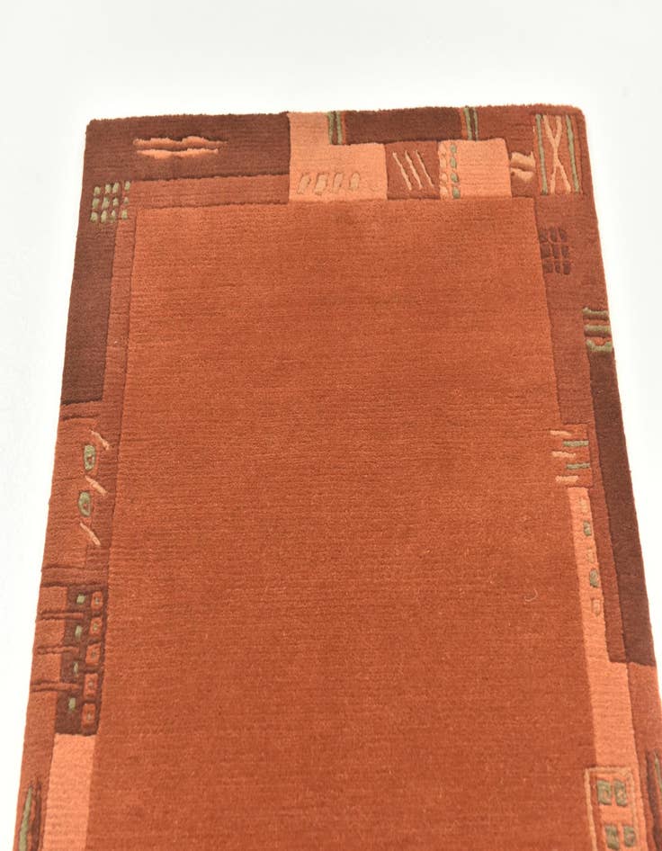 Detail image of  2' 4 x 4' 6  Hand Knotted Nepal Wool Rug