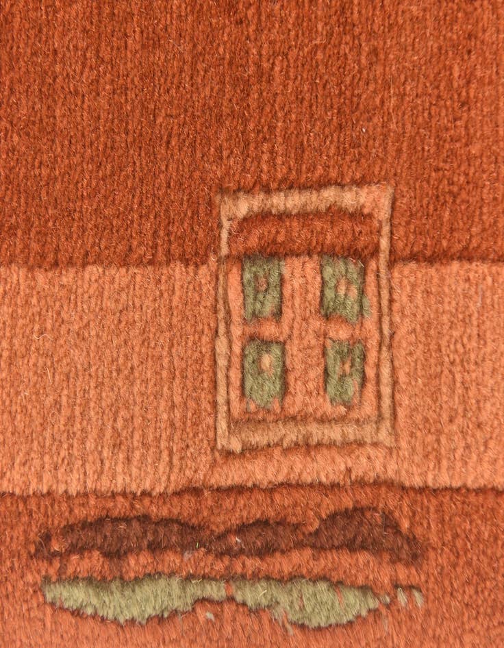 Detail image of  2' 4 x 4' 6  Hand Knotted Nepal Wool Rug