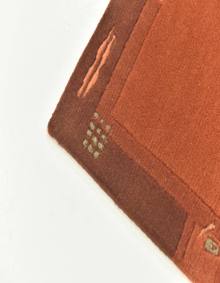 Detail image of  2' 4 x 4' 6  Hand Knotted Nepal Wool Rug