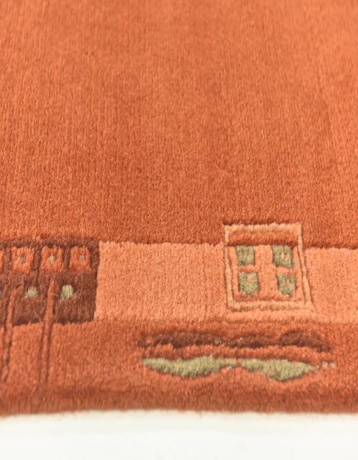 Detail image of  2' 4 x 4' 6  Hand Knotted Nepal Wool Rug