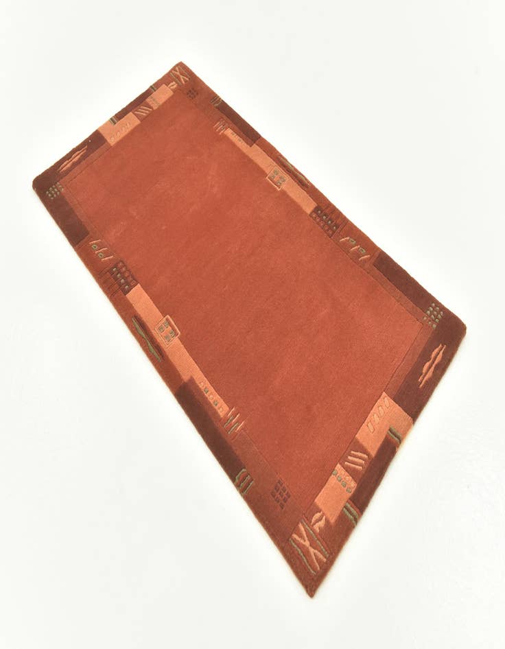 Detail image of  2' 4 x 4' 6  Hand Knotted Nepal Wool Rug