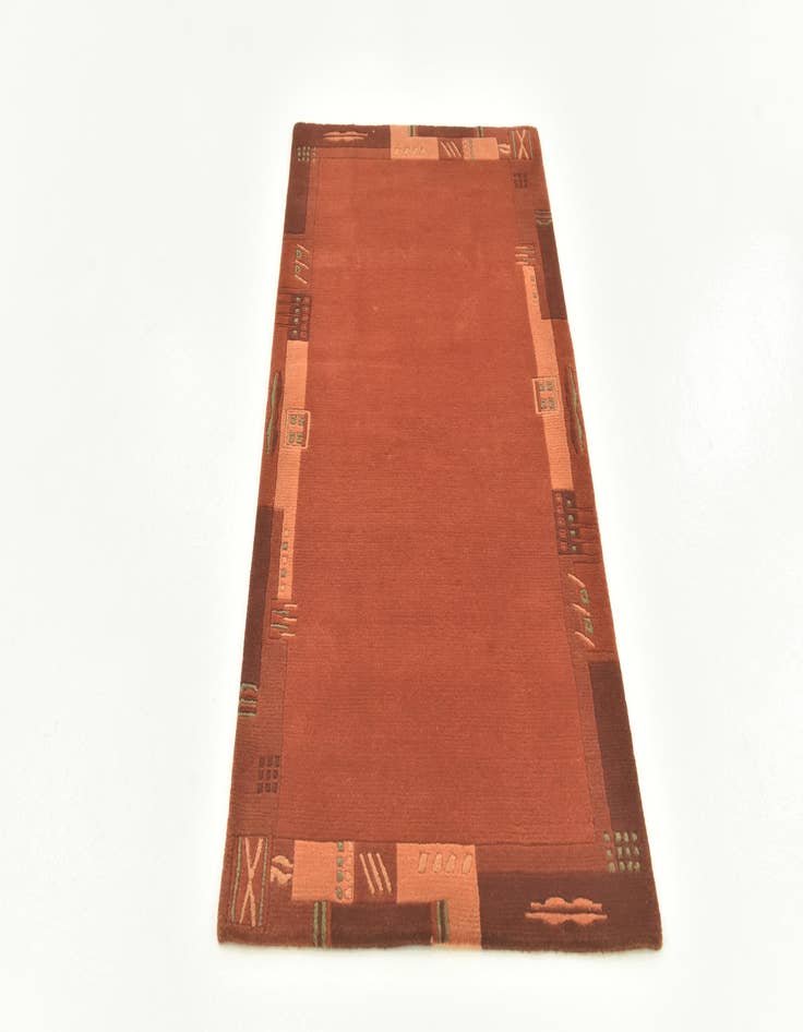 Detail image of  2' 4 x 4' 6  Hand Knotted Nepal Wool Rug