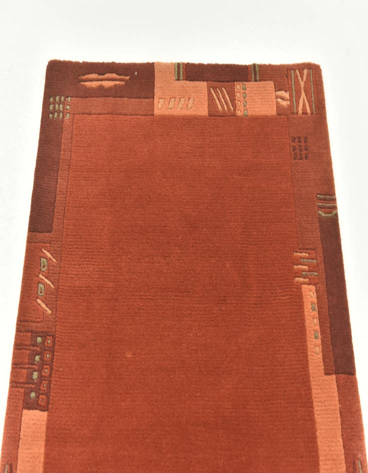 Detail image of  2' 4 x 4' 6  Hand Knotted Nepal Wool Rug