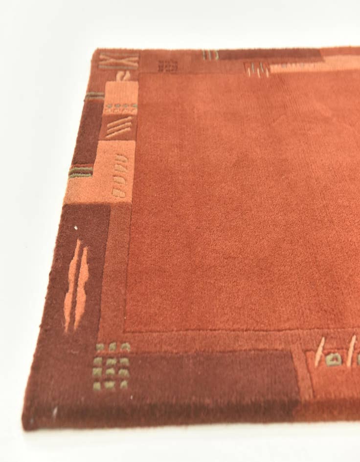 Detail image of  2' 4 x 4' 6  Hand Knotted Nepal Wool Rug