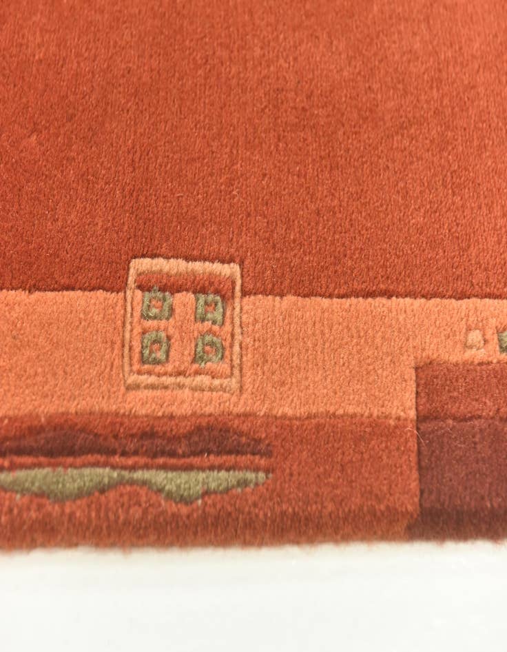 Detail image of  2' 4 x 4' 6  Hand Knotted Nepal Wool Rug