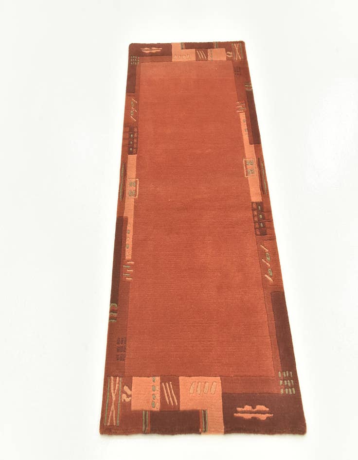 Detail image of  2' 4 x 4' 5  Hand Knotted Nepal Wool Rug