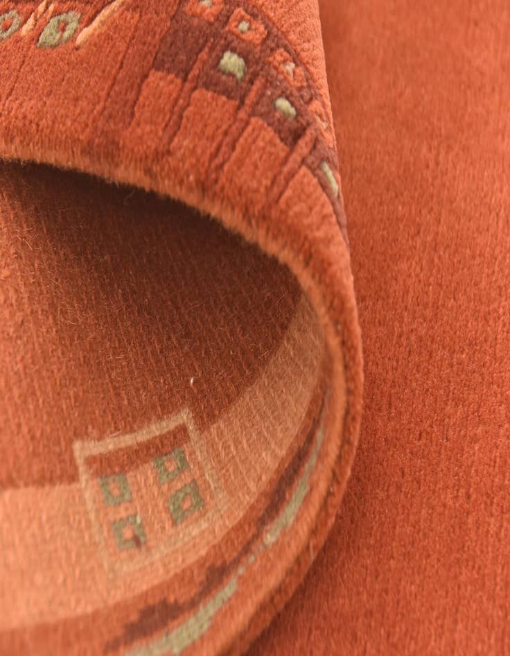 Detail image of  2' 4 x 4' 5  Hand Knotted Nepal Wool Rug