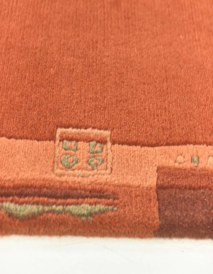 Detail image of  2' 4 x 4' 5  Hand Knotted Nepal Wool Rug