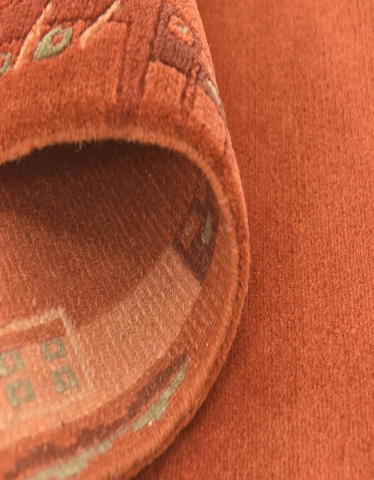 Detail image of  2' 4 x 4' 5  Hand Knotted Nepal Wool Rug