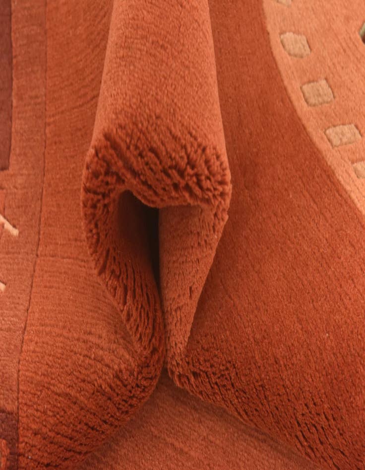 Detail image of  4' x 5' 10  Hand Knotted Nepal Wool Rug