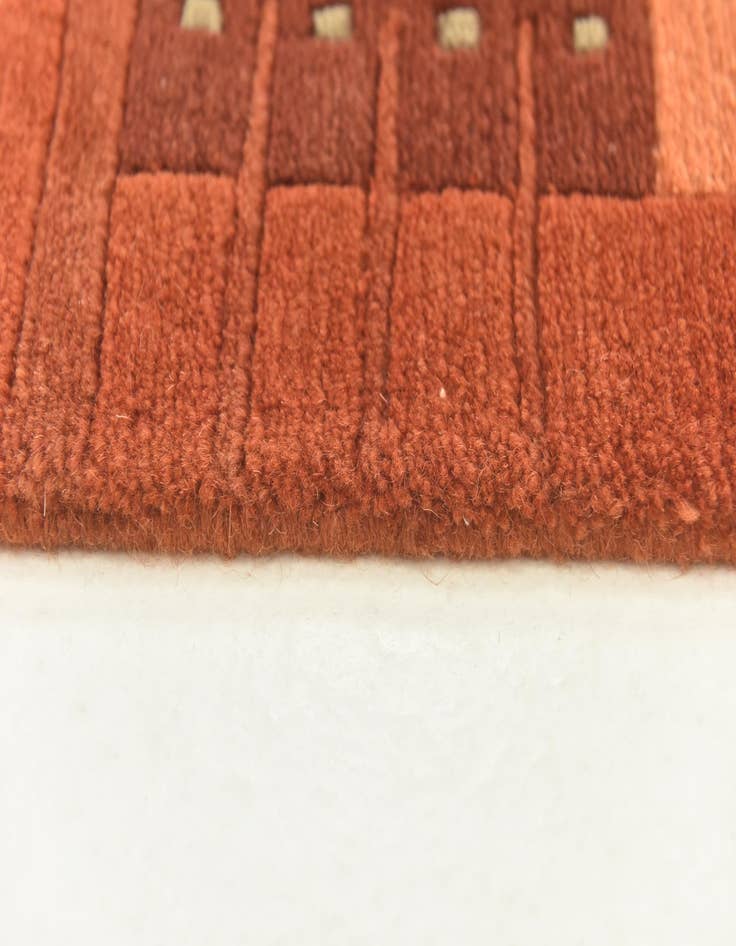 Detail image of  4' x 5' 10  Hand Knotted Nepal Wool Rug