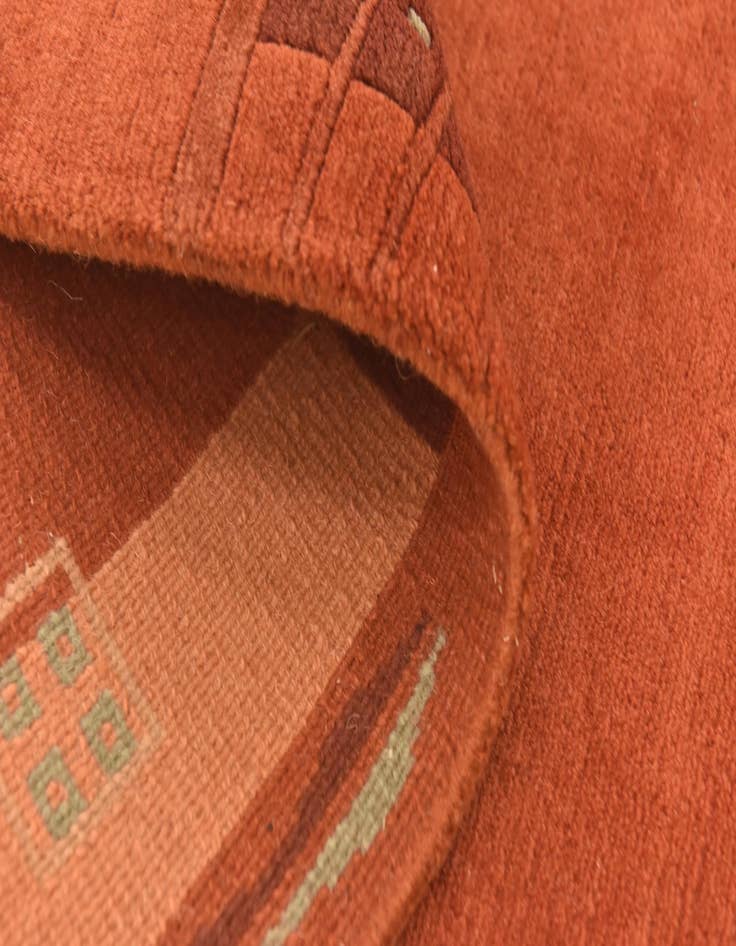 Detail image of  4' x 5' 10  Hand Knotted Nepal Wool Rug