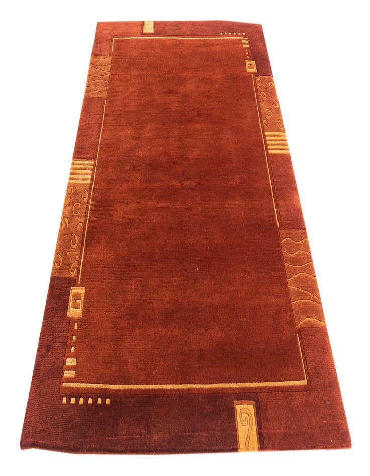 Detail image of  4' 8 x 6' 6  Hand Knotted Nepal Wool Rug