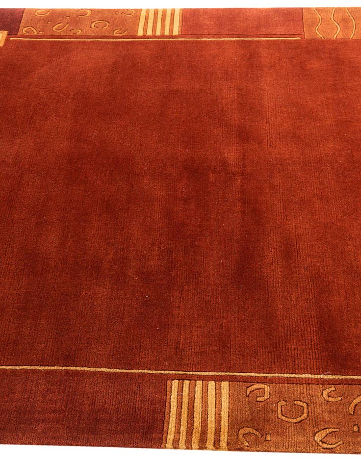 Detail image of  4' 8 x 6' 6  Hand Knotted Nepal Wool Rug