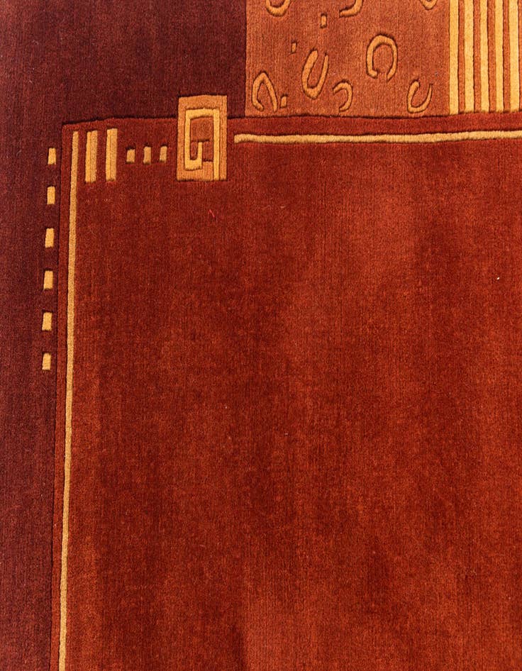 Detail image of  4' 8 x 6' 6  Hand Knotted Nepal Wool Rug