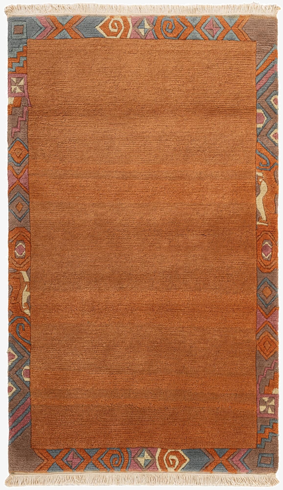  3' 1 x 5' 2  Hand Knotted Nepal Wool Rug
