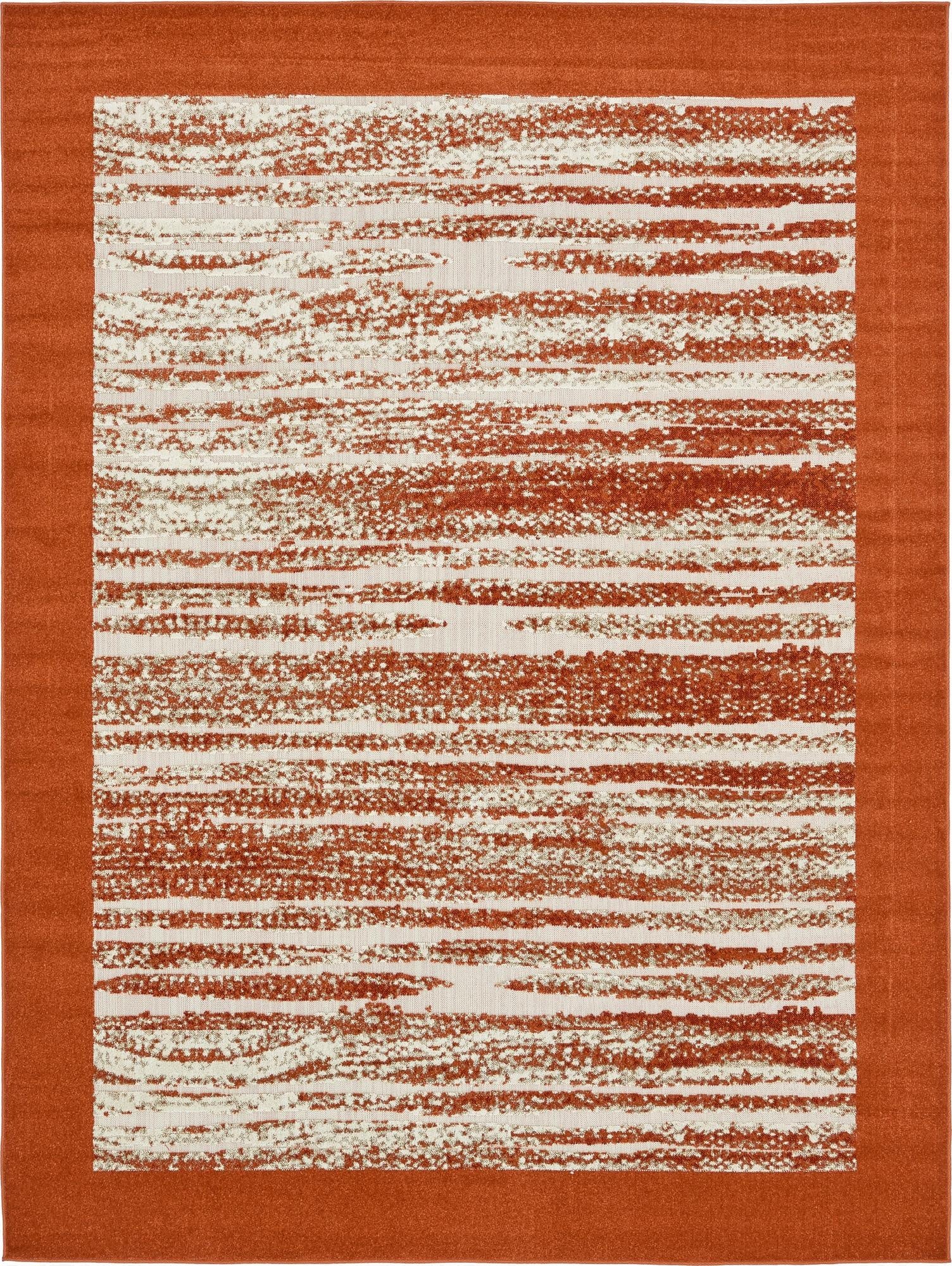  9' x 12' 2  Washable Border Indoor / Outdoor Rug