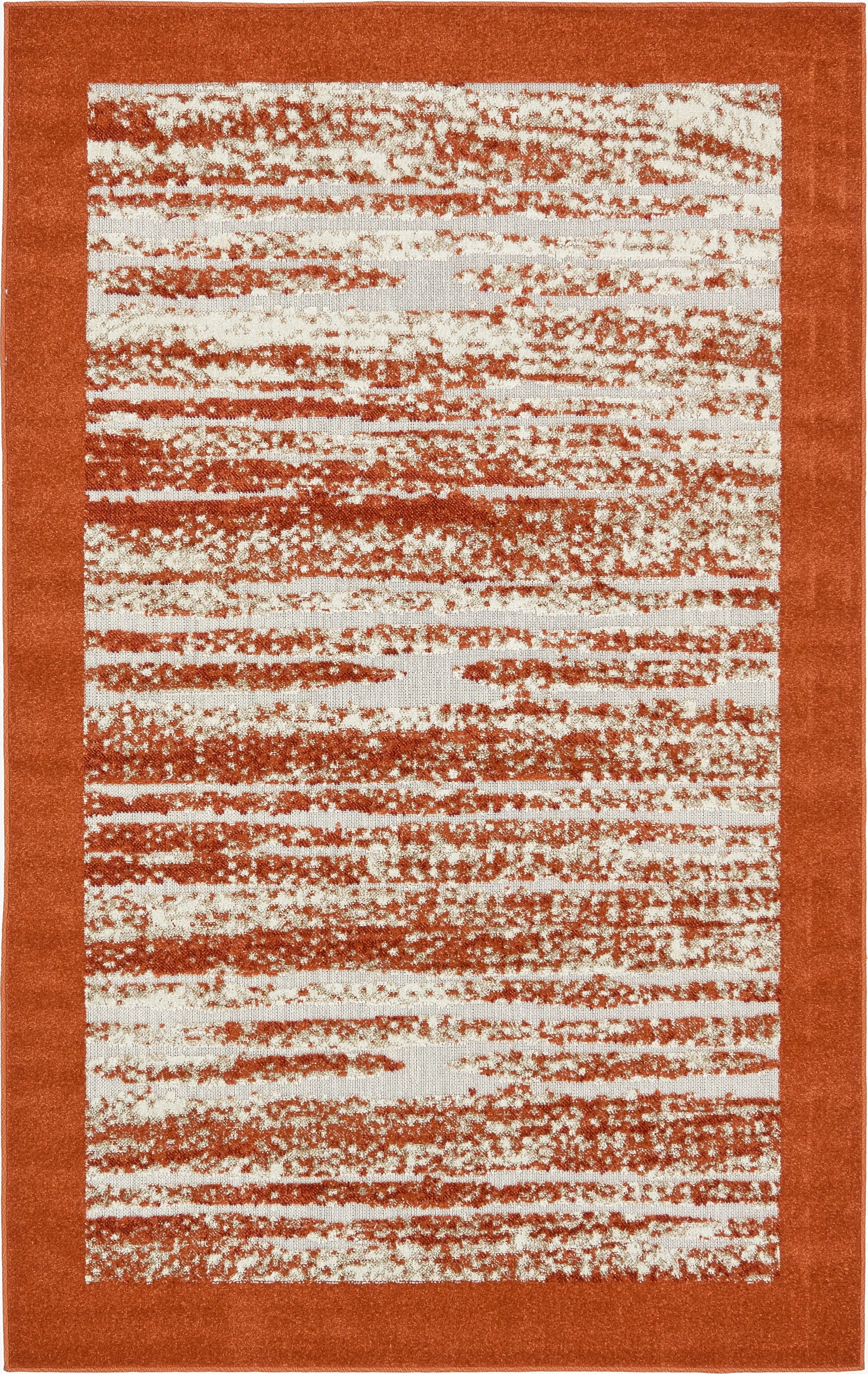  5' x 8'  Washable Border Indoor / Outdoor Rug