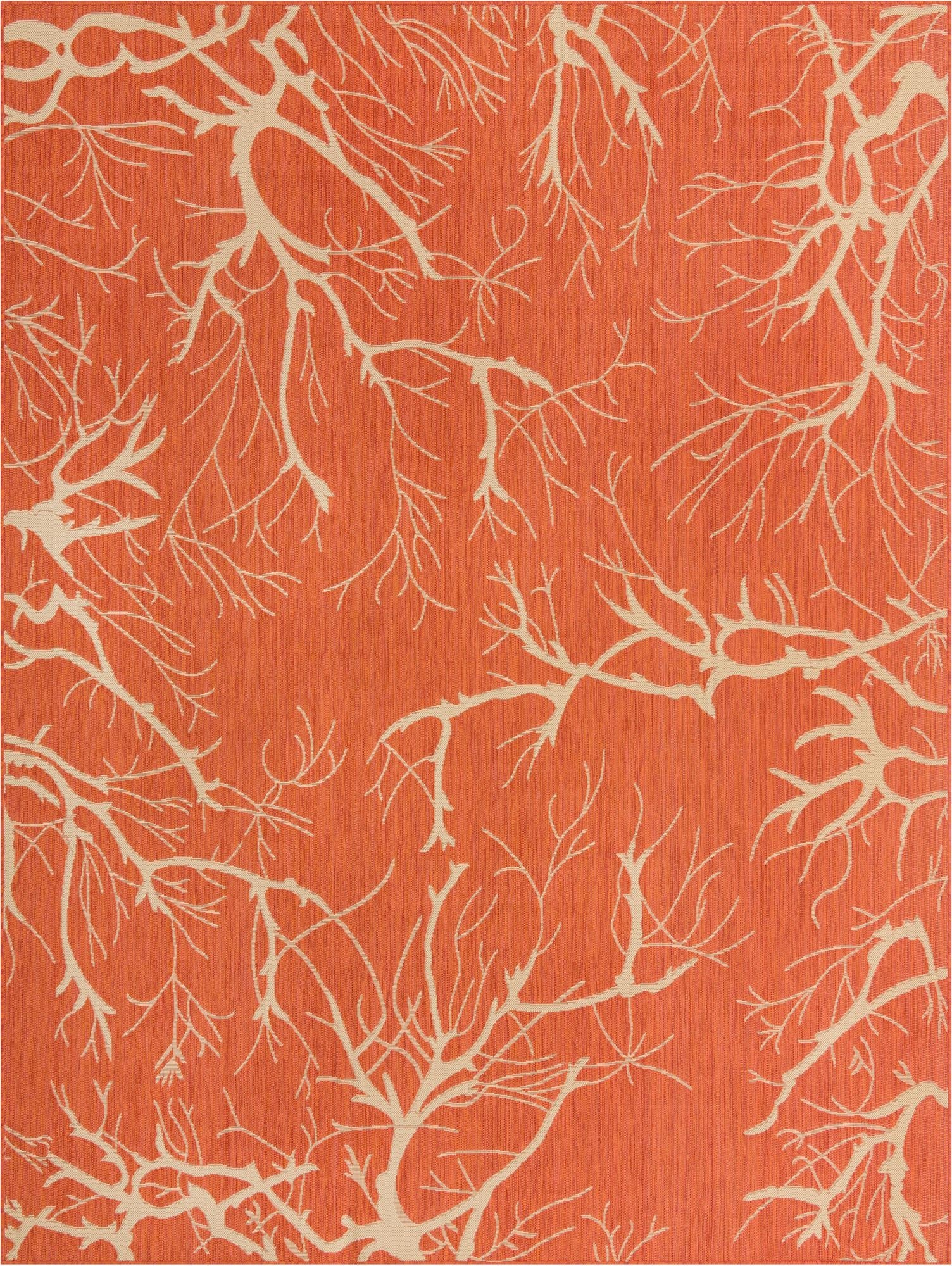 Primary image  9' x 12' 2  Washable Botanical Indoor / Outdoor Rug