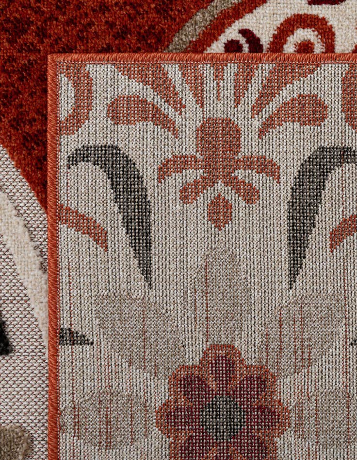 Detail image of  7' 10 x 11'  Washable Modern Indoor / Outdoor Rug
