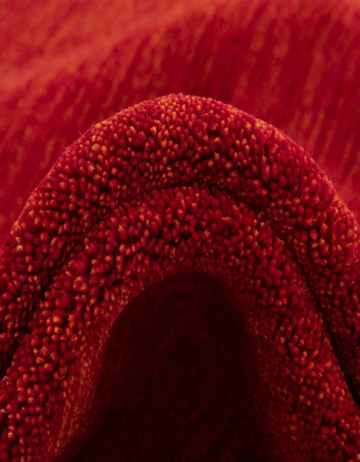 Detail image of  9' 10 x 13' Solid Gabbeh Wool Rug