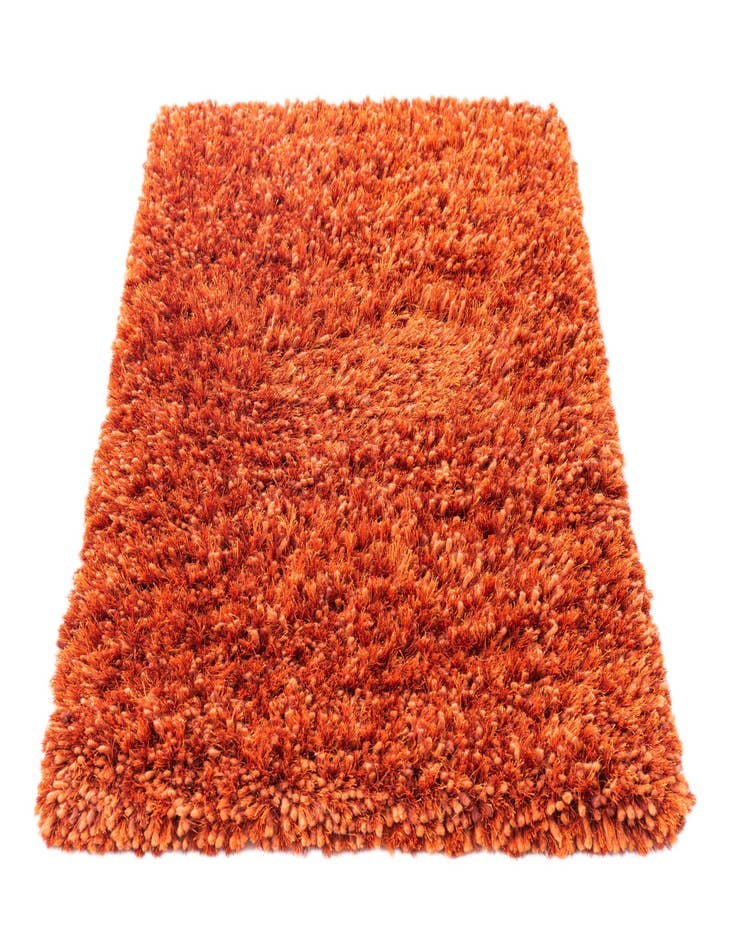 Detail image of  2' 5 x 4' 10  Hand Knotted Solid Shag Rug