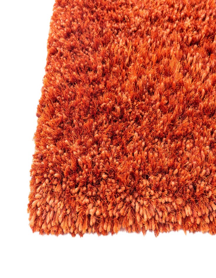 Detail image of  2' 5 x 4' 10  Hand Knotted Solid Shag Rug