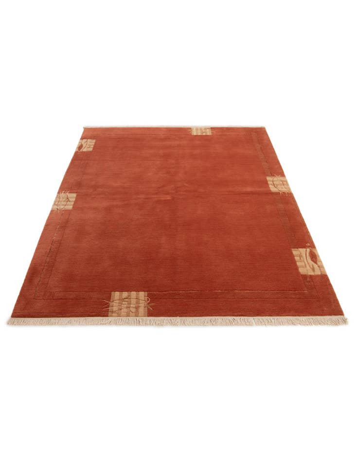 Detail image of  5' 9 x 7' 11  Hand Knotted Tibet Rug