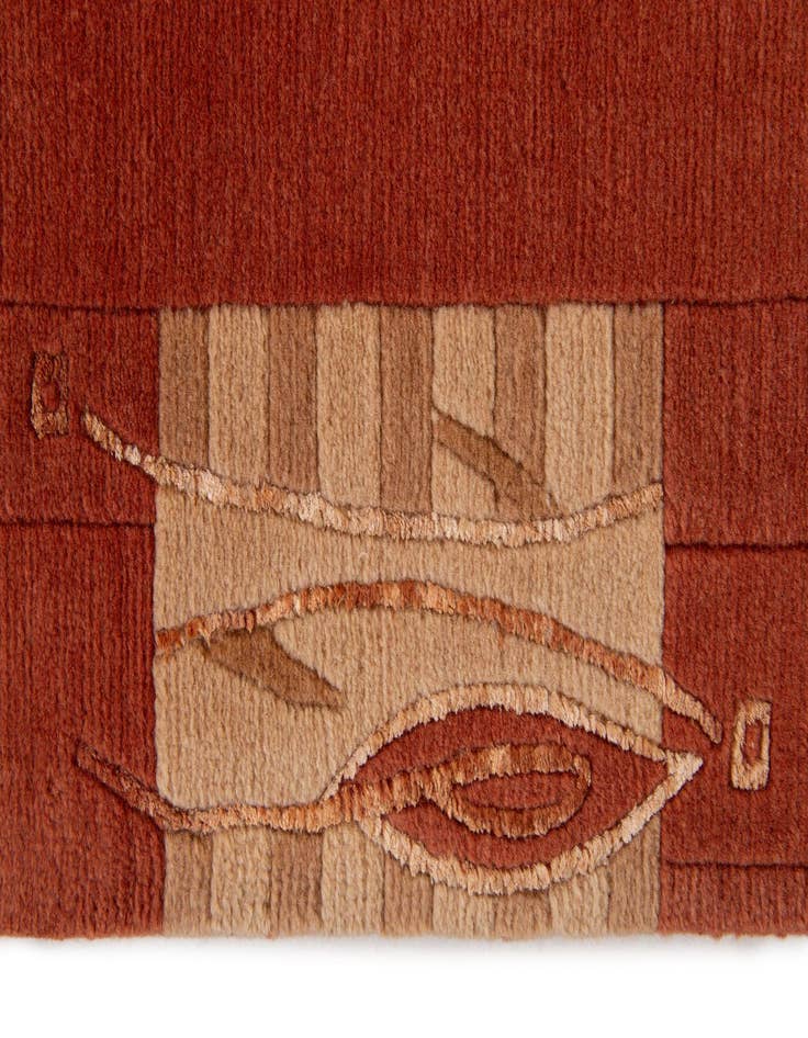 Detail image of  5' 9 x 7' 11  Hand Knotted Tibet Rug