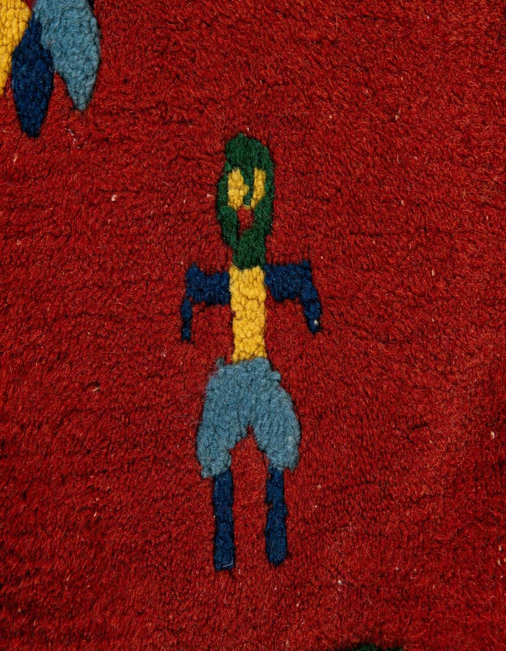 Detail image of  3' 1 x 5' 6  Hand Knotted Tibet Wool Rug