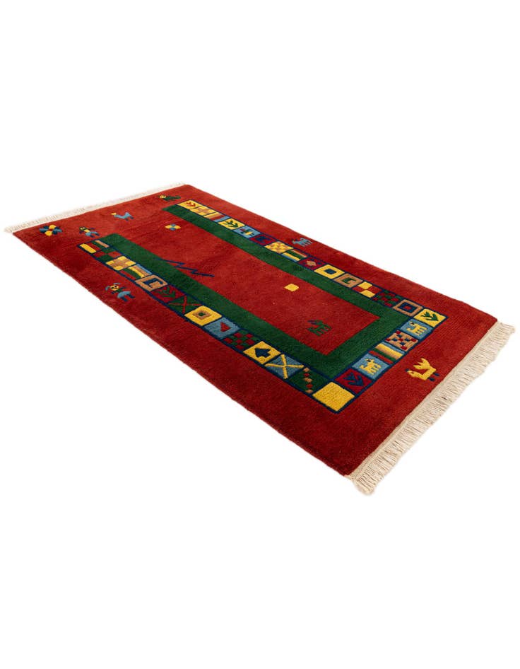 Detail image of  3' 1 x 5' 6  Hand Knotted Tibet Wool Rug