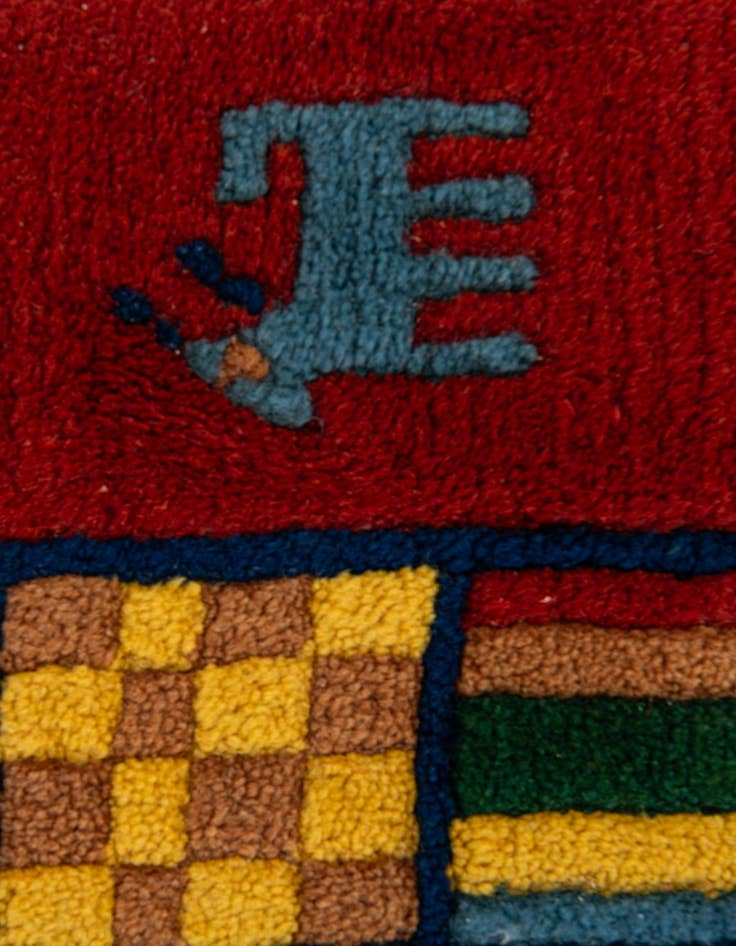 Detail image of  3' 1 x 5' 6  Hand Knotted Tibet Wool Rug