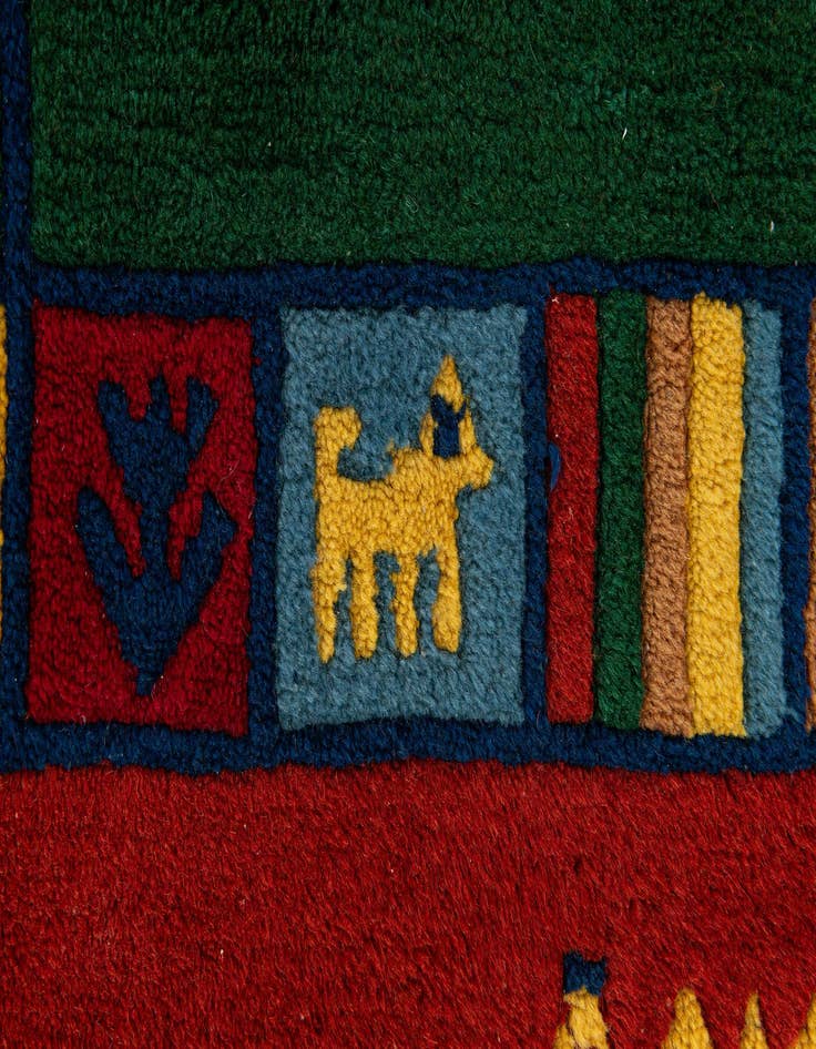 Detail image of  3' 1 x 5' 6  Hand Knotted Tibet Wool Rug