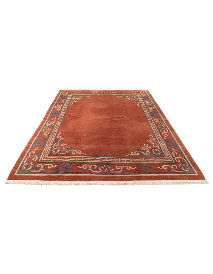 Detail image of  6' 6 x 8' 6  Hand Knotted Tibet Wool Rug