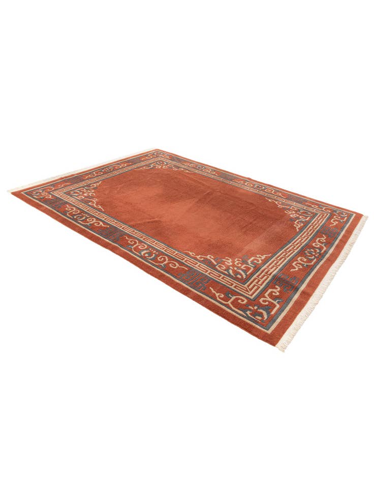 Detail image of  6' 6 x 8' 6  Hand Knotted Tibet Wool Rug