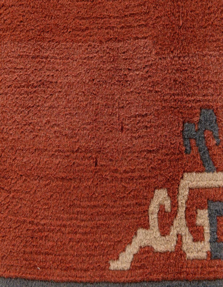 Detail image of  6' 6 x 8' 6  Hand Knotted Tibet Wool Rug