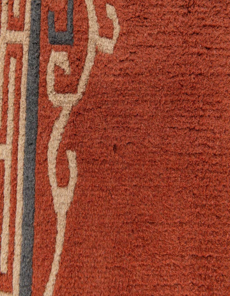 Detail image of  6' 6 x 8' 6  Hand Knotted Tibet Wool Rug