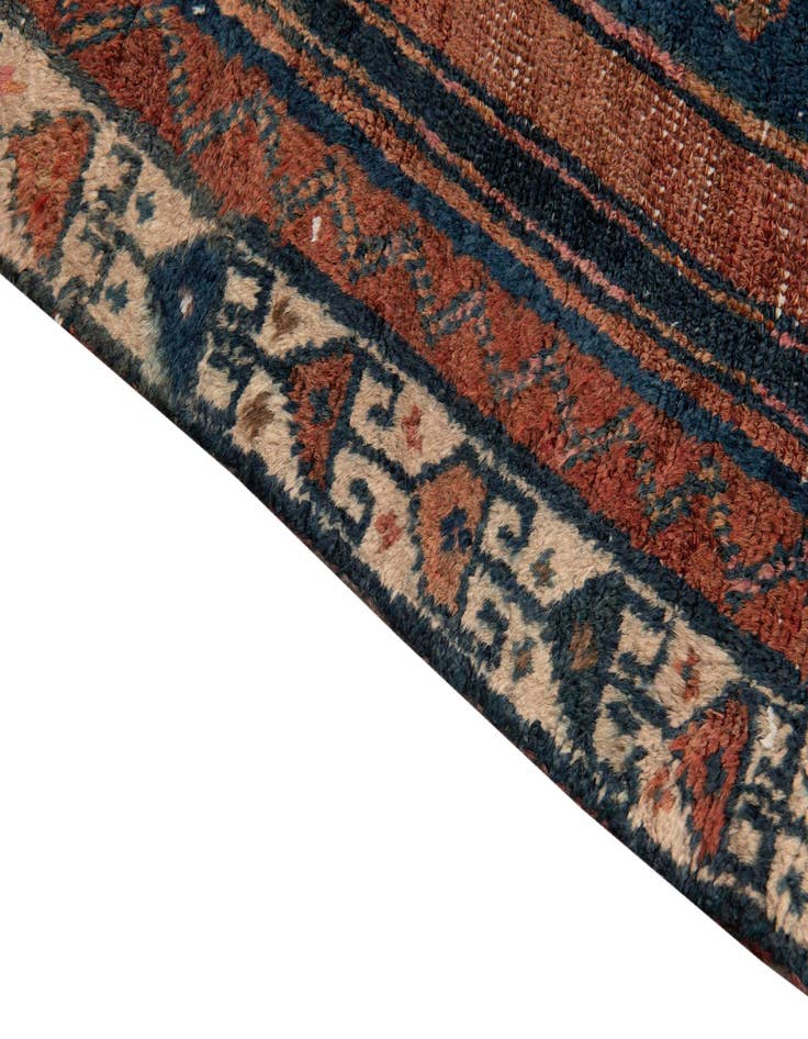 Detail image of  4' 7 x 7' 8  Hand Knotted Ultra Vintage Persian Wool Rug