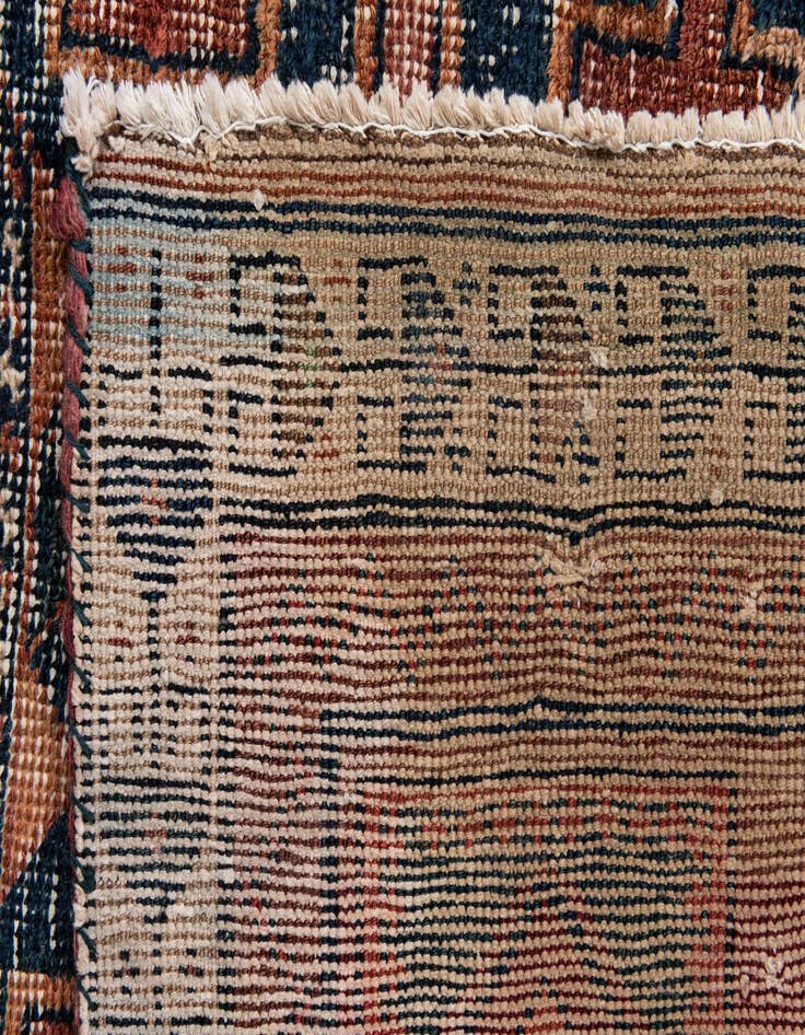 Detail image of  4' 7 x 7' 8  Hand Knotted Ultra Vintage Persian Wool Rug