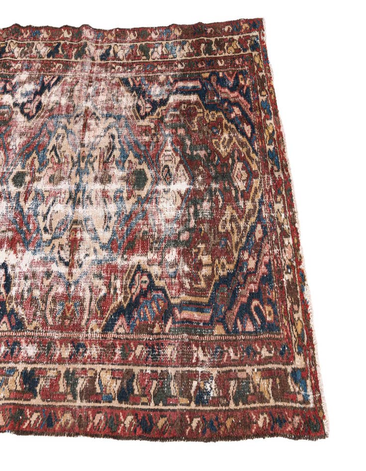 Detail image of  4' x 6' 6  Hand Knotted Ultra Vintage Persian Wool Rug