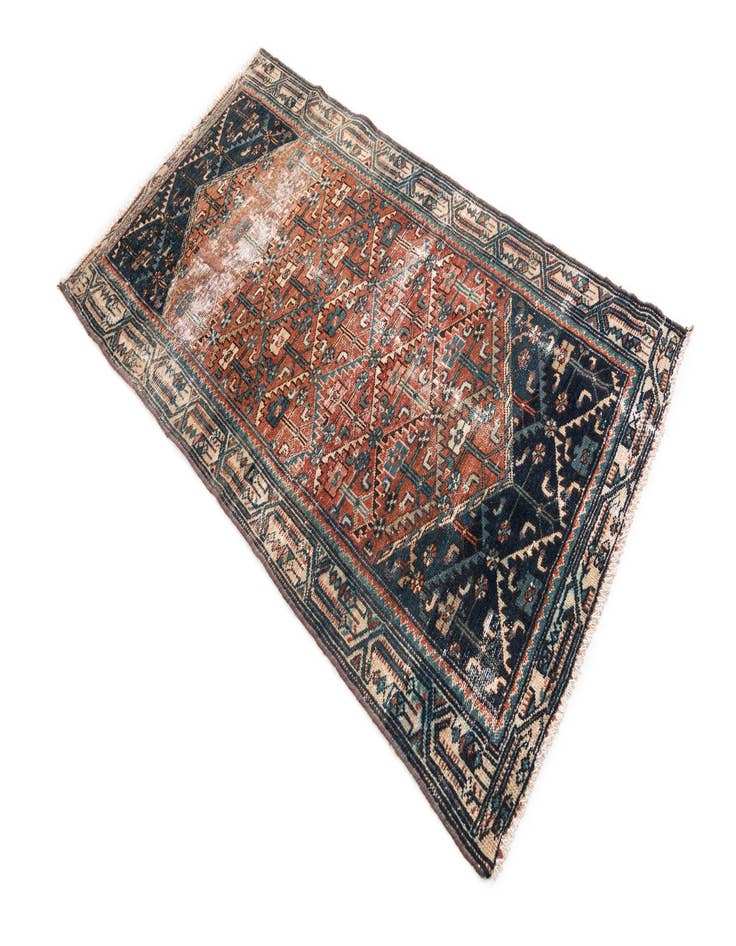 Detail image of  3' 1 x 5' 8  Hand Knotted Ultra Vintage Persian Wool Rug