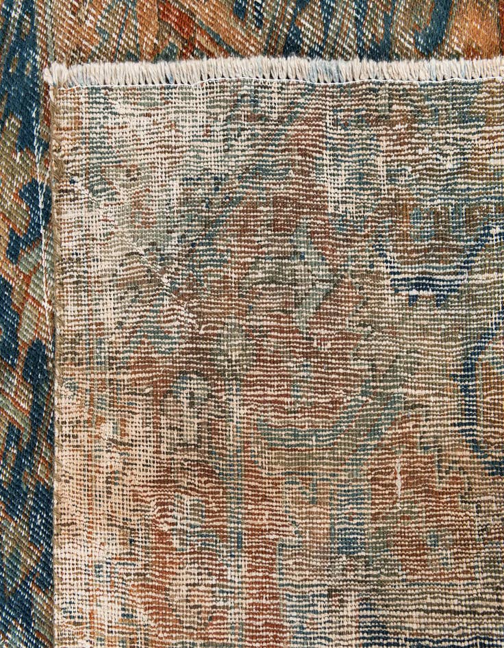 Detail image of  6' 2 x 7' 3  Hand Knotted Ultra Vintage Persian Wool Rug