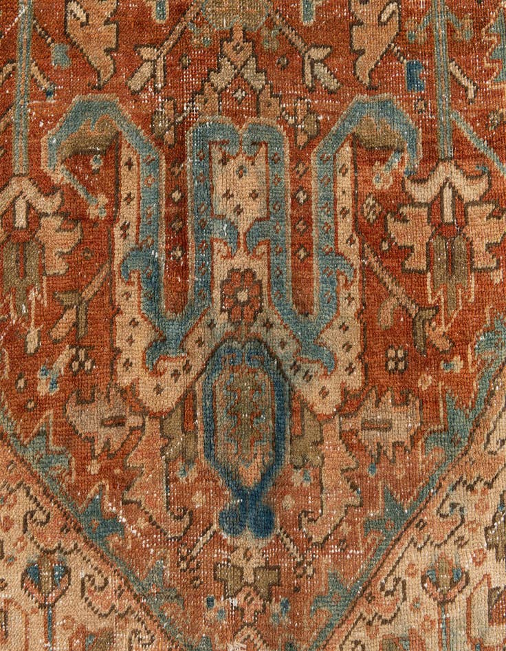 Detail image of  6' 2 x 7' 3  Hand Knotted Ultra Vintage Persian Wool Rug